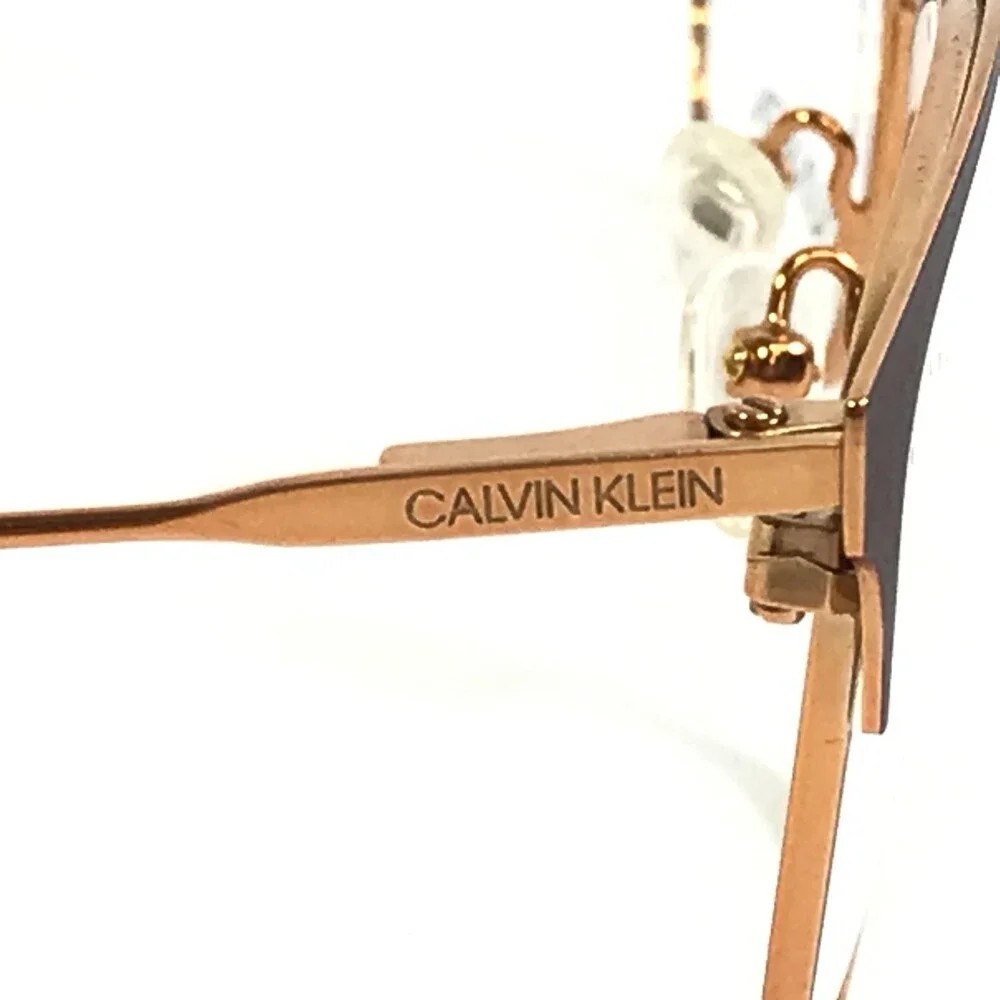 Calvin Klein Eyeglasses Frames CK18108 600 Red Rose Gold Cat Eye 52-15-135